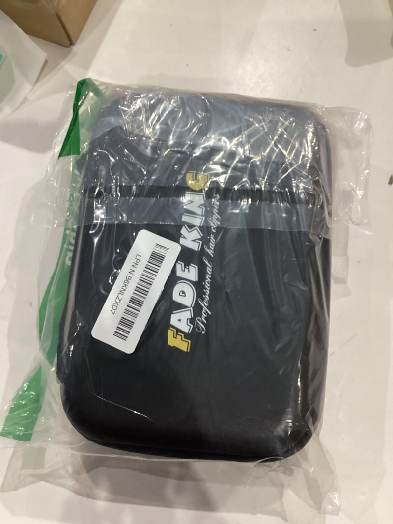 Condition photo showing Good Condition for FADEKING® Professional Hair Clippers for Men - Cordless Beard Trimmer for Men, LCD Display Hair Clippers and Trimmer Set for Barber Haircut & Mens Grooming with Travel Case(Black) CLIPPER+TRIMMER Black