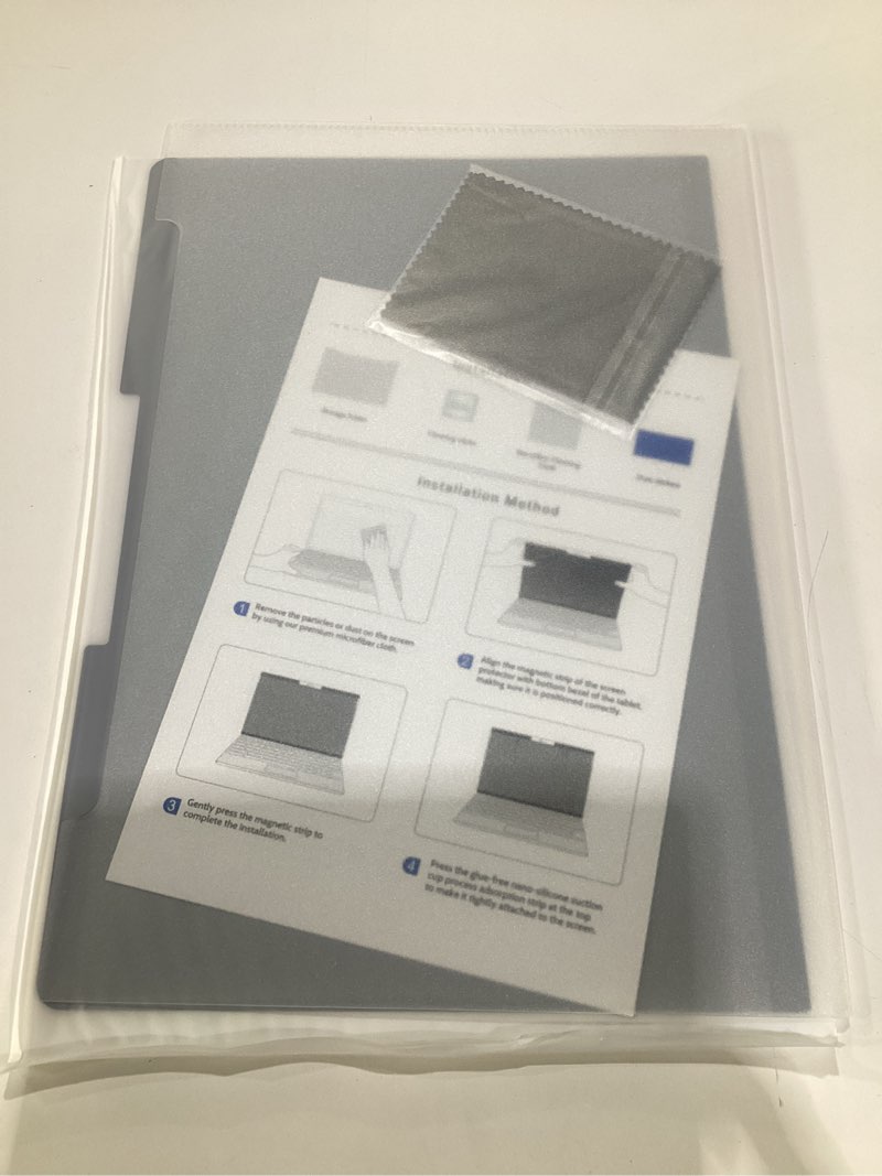 Condition photo showing Good Condition for Magnetic Privacy Screen for Surface Laptop 6/5/4/3/2/1 13.5 Inch, Removable Anti Blue Light Glare Filter, Black Security Private Apy Block Protector Surface Laptop 13.5 Inch (6/5/4/3/2/1)