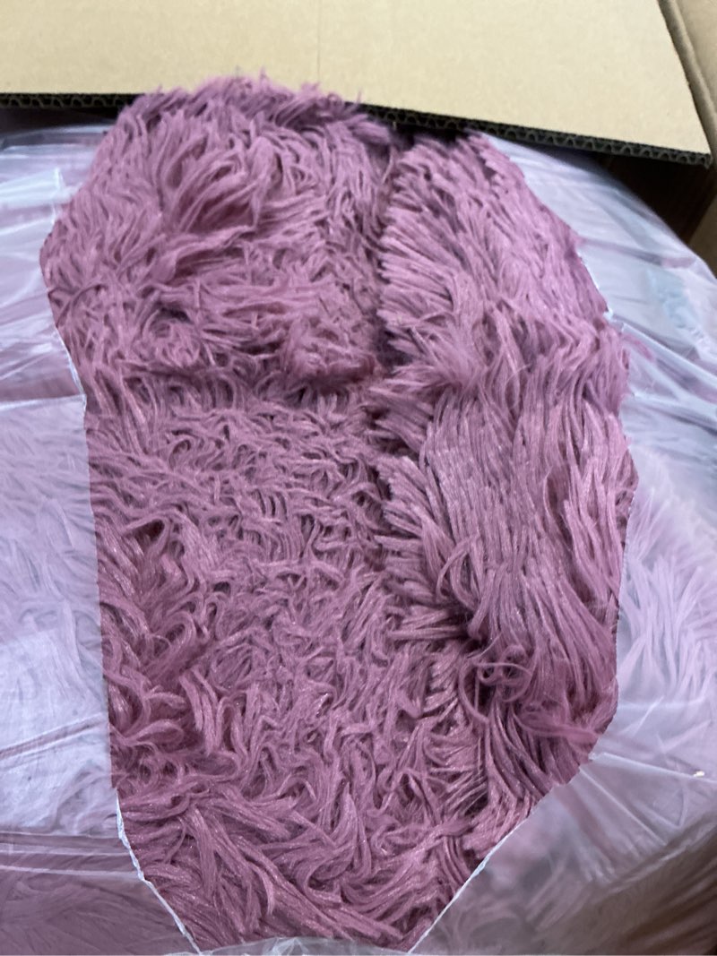 Condition photo showing New/Like New for aetvrni luxury plush shaggy thick faux fur comforter,big heavy winter comforter set,modern casual ultra soft thick blanket all season fluffy bedding 1 piece extra warm,mauve,full mauve full