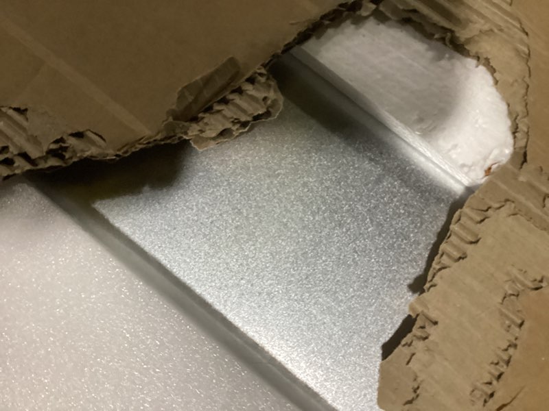 Condition photo showing As Is for Quartet Dry Erase Board, Magnetic Whiteboard 6' x 4', Glass Board for Wall, Infinity, Brilliance White (G27248W) 72" x 48"