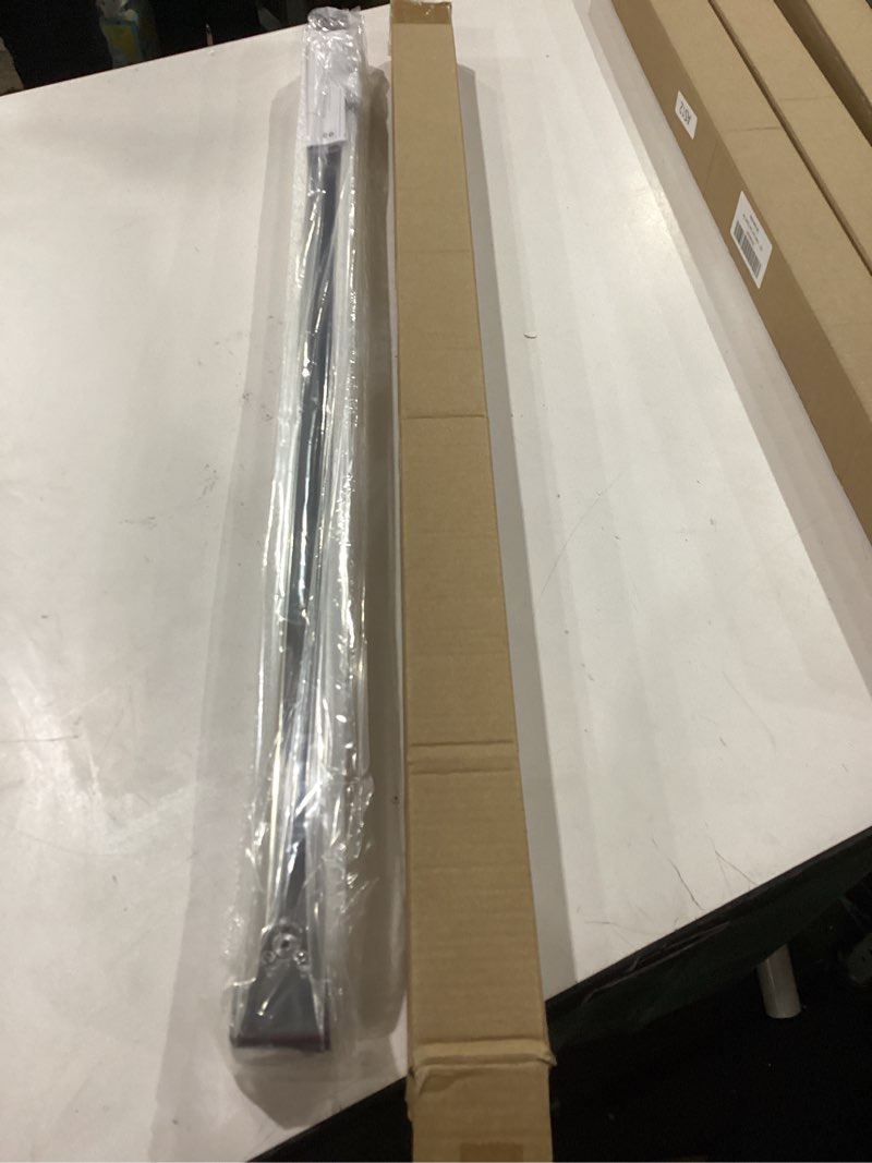 Condition photo showing New/Like New for Frameless Shower Door Support Bar, Stainless Steel Wall-to-Glass Support Arm to Fixed Shower Glass Panel, for 1/4"-3/8" (6-10 mm) Door, 180° Pivot & Stow-Flat Mode (Chrome, 27.6-inch(700mm)) Chrome 27.6-inch(700mm)