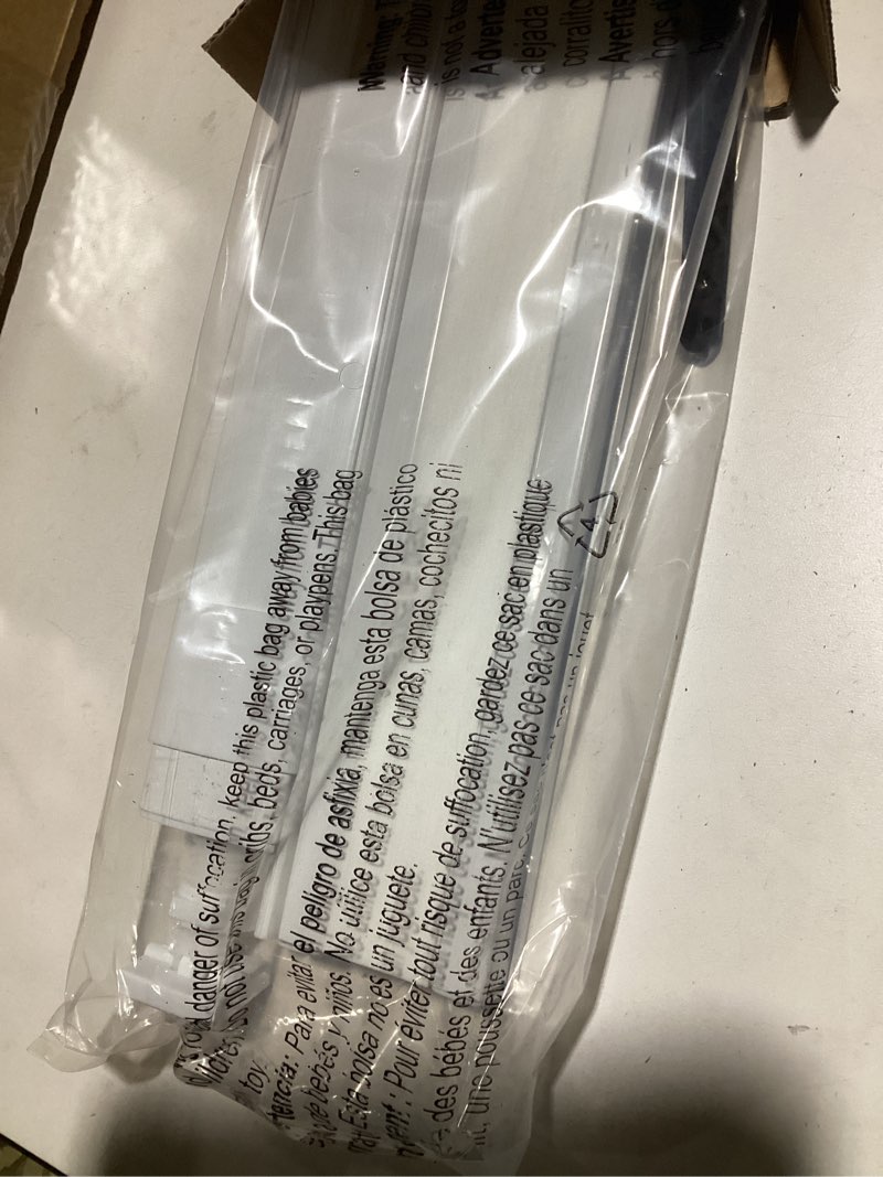 Condition photo showing As Is for LazBlinds No Tools No Drill Cordless Cellular Shades, Top Down Bottom Up (TDBU) Honeycomb Shades for Home, Light Filtering Thermal Insulation Blinds for Windows, 23" W x 48" H, White Light Filtering - White 23" W x 48" H