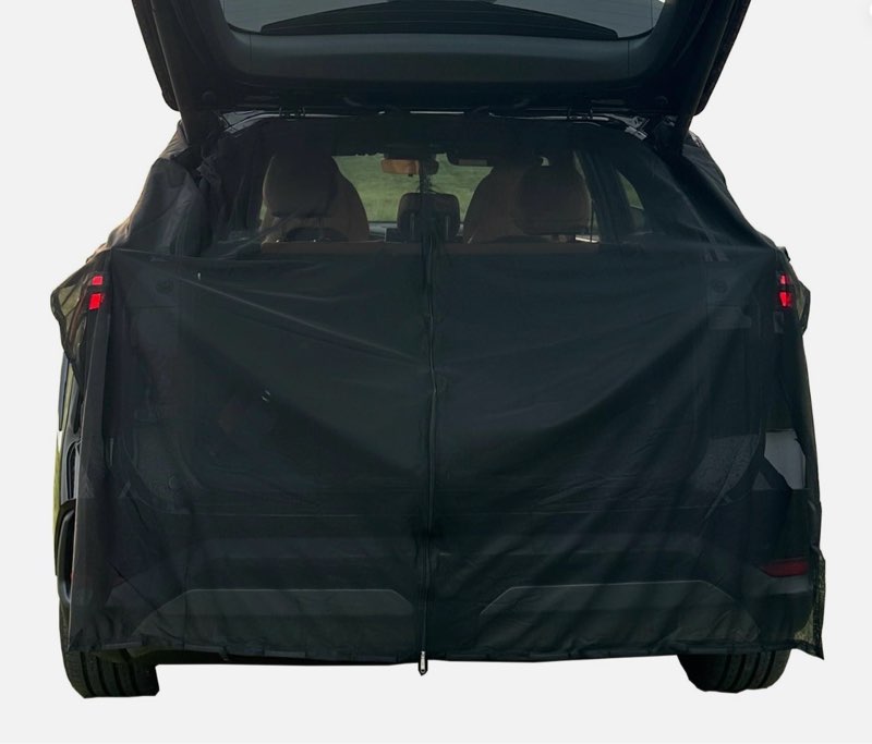 Car Camping Net Car Tailgate Net Tailgate Mosquito Rear Magnetic Mount Breathable Mesh Tent Camping 