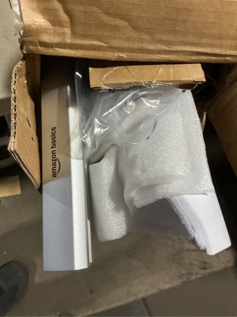 Condition photo showing As Is for amazon basics cross rail roof rack, 52 inches, fits up to 46" spans between raised side rails with gap, pack of 2, black/silver