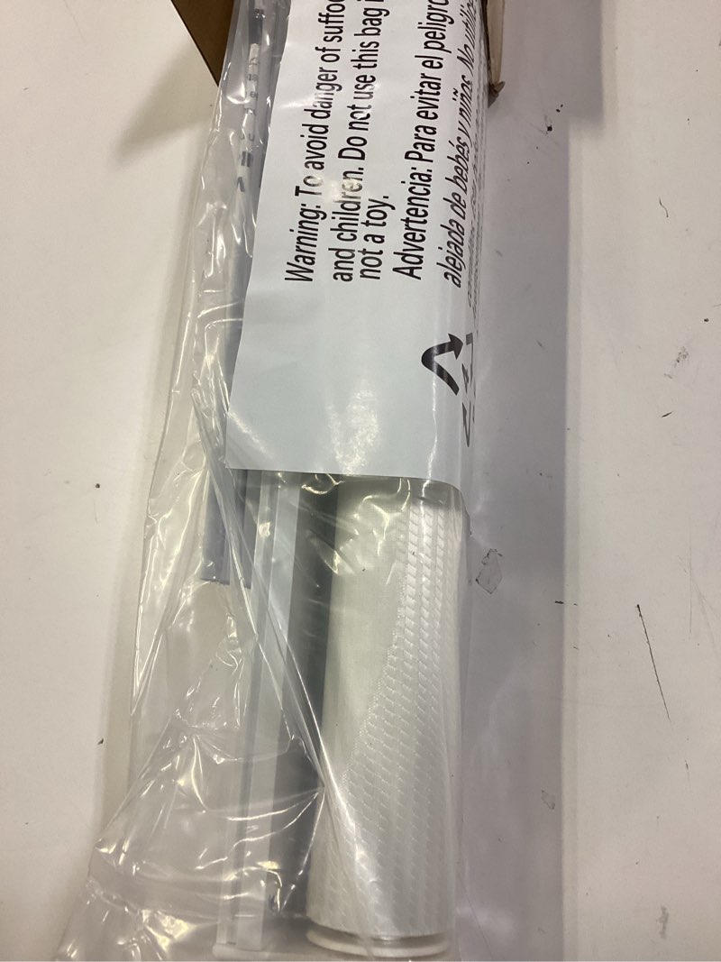 Condition photo showing Good Condition for lazblinds no drill cordless zebra blinds for indoor windows, dual layer light control roller shades for day and night, light filtering sheer shades for home, 20" w x 48" h, white white 20" w x 48" h