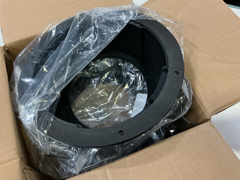 Condition photo showing New/Like New for kemimoto 2pcs angled speaker enclosures boxes pods, universal for 6.5" speakers compatible with utvs, rvs, cars, boats, trunks, trailers for 9.56 inch surface mount, black