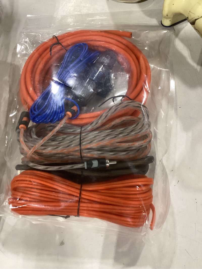 Condition photo showing New/Like New for rd rock direct true spec 8 gauge car audio cable amp wiring kit - 2 channel cca power cable amplifier install wiring kit with tinned ofc rca cable