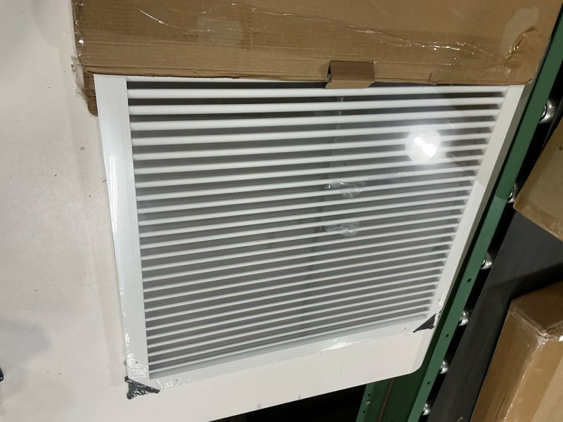Condition photo showing New/Like New for fits 22x22 duct opening | aluminum return air grille by handua | vent cover grill for sidewall and ceiling | rust free | durable powder coating | hvac cold air intake grille | white 1 22"w x 22"h [duct opening]