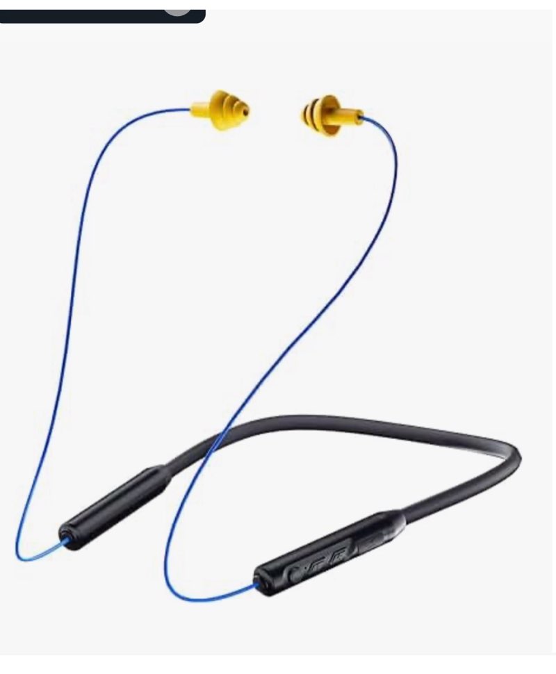 MIPEACE Bluetooth Earplug Headphones, Neckband Wireless Earbuds earplugs-29db Noise Reduction isolat