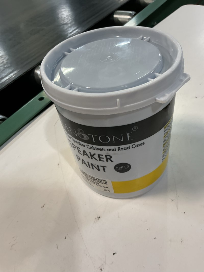 Condition photo showing New/Like New for granotone speaker paint black 1 quart texture coating for speaker cabinets, road cases, metal & furniture | roller application | water-based finish | professional speaker cabinet refinishing solution 32 fl oz (pack of 1)