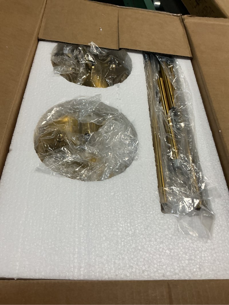 Condition photo showing New/Like New for 2-pack pendant lights kitchen island, 8" brushed gold hanging light fixtures with hhammered glass, modern brass kitchen pendant lighting over island for dining room, ad-24024-1p2l-gd-h brushed gold, hammered glass 8", 2-pack