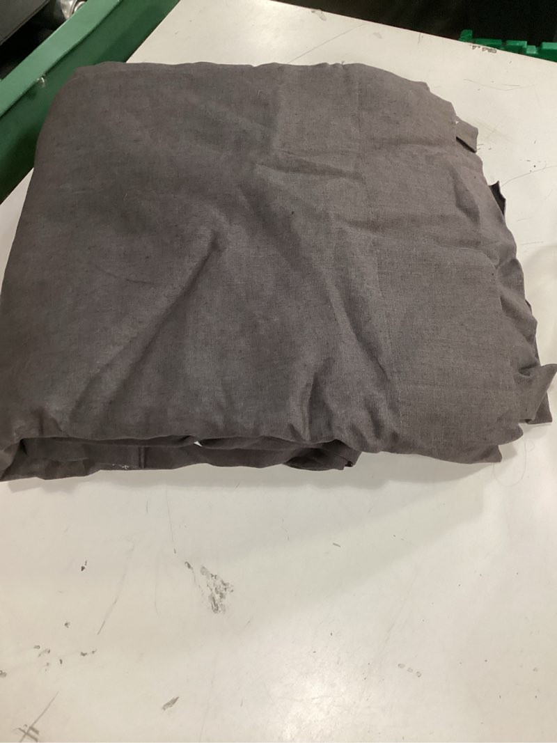 Condition photo showing Good Condition for quince europeaan linen true blackout curtain panel of 2 48x84