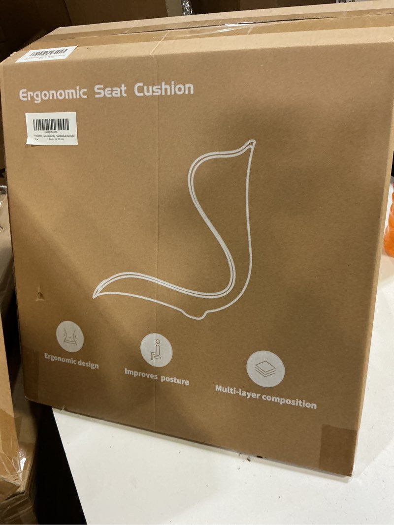 Condition photo showing New/Like New for Ergonomic Lumbar Support Cushion for Office Chair,Back Support for Car Seat,Home Chair, Floor and Bed, Meditation Chair,Lower Back Pain Relief,Posture Corrector for Improve Posture.(Gray)