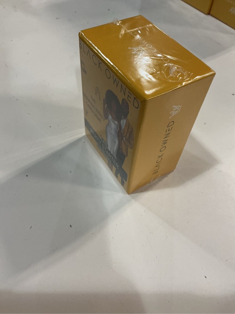 Condition photo showing New/Like New for Black Owned - Party Starter Drinking Card Game - Great for African American Birthday - Bachelor - Bachelorette Girls Night Games for Adults Products for All Holiday Get Togethers Party Starter Trivia