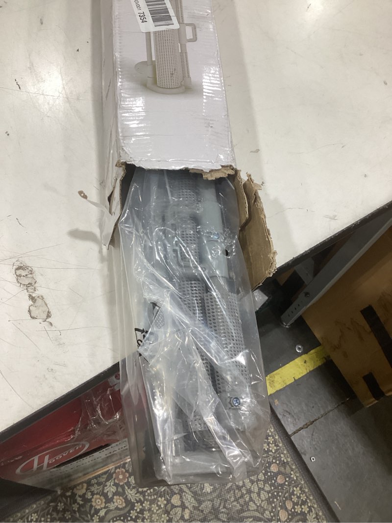 Condition photo showing Good Condition for 110 inch retractable baby gates extra wide baby gate for large openings indoor outdoor retractable dog gate for stairs extra long dog gate large retractable pet gate child gates for doorways gray (33" tall x 110" wide)