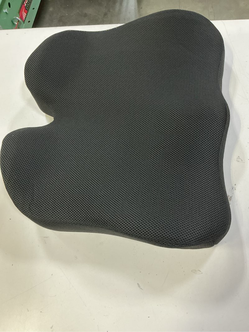 Condition photo showing Good Condition for a-pce ergonomic seat cushion -large memory foam cushion for office chair- sciatica & lower back & coccyx pain relief - car seat cushions for driving seat cushion, black