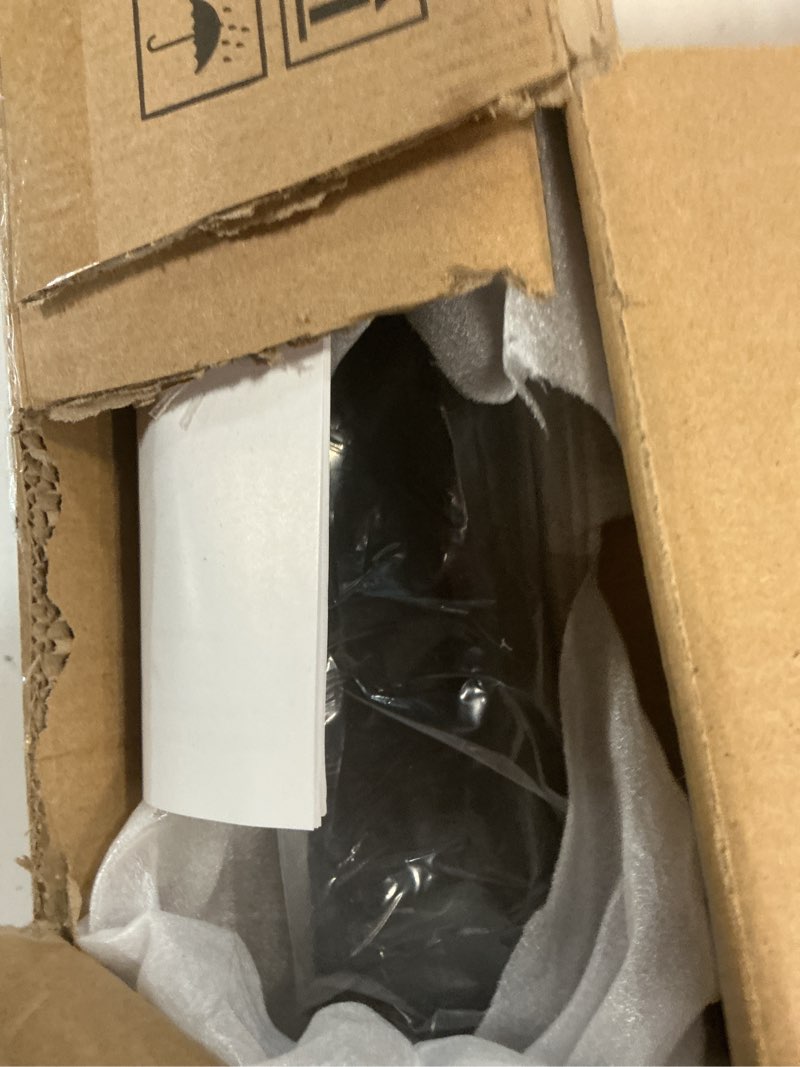 Condition photo showing Good Condition for vevor undrilled cable railing post, no holes, 42x2x2 inches sus34 stainless steel deck railing post with horizontal and curved bracket, 1 pack, black