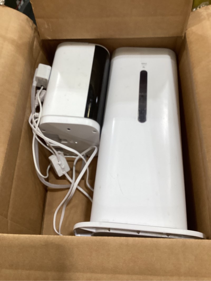 Condition photo showing As Is for Humidifiers Large Room Bedroom with 7 Colors Light,Honovos 8L 2.1Gal Quiet Ultrasonic Cool Mist Topfill Humidifier with 360° Nozzle 3 Speed Humidistat Essential Oil Tray for Baby Home Plant Yoga Sleep White