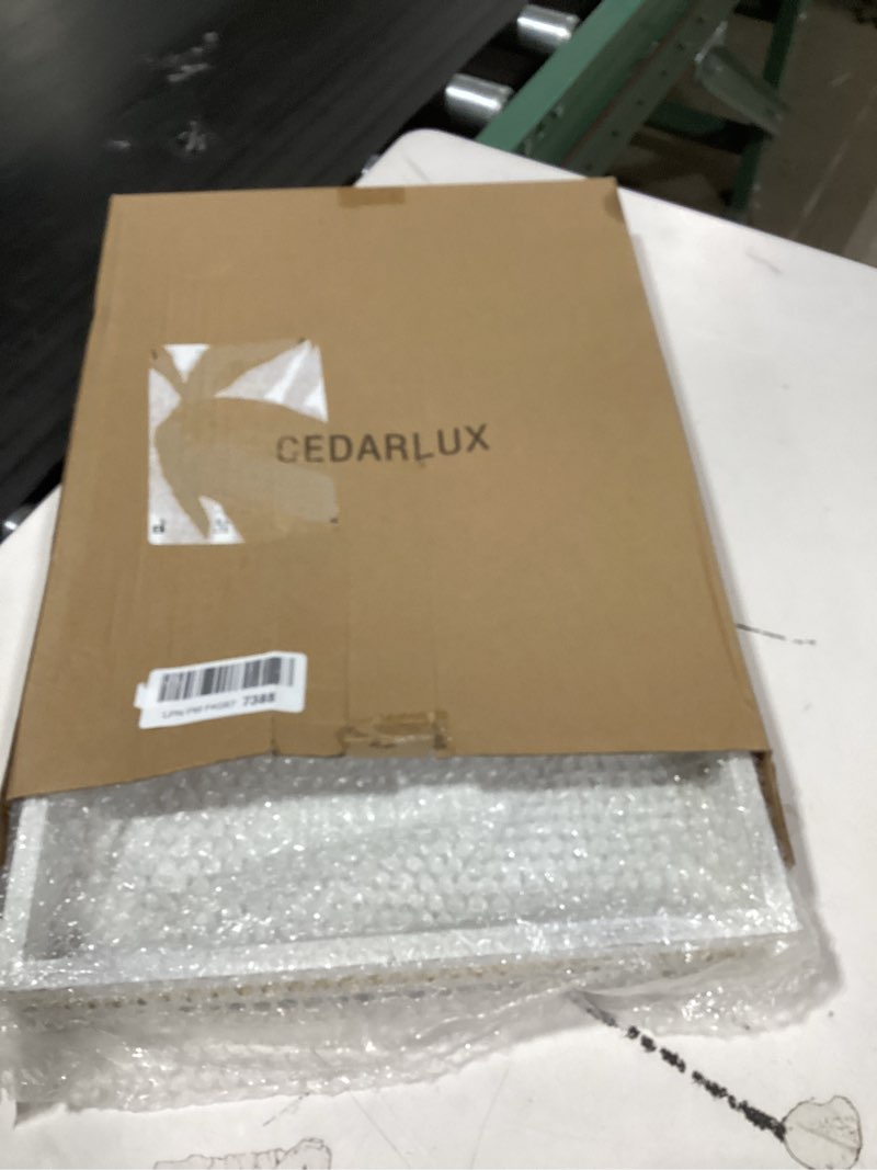 Condition photo showing Good Condition for Wooden Decorative Tray, Rectangular Serving Tray with Wood Bead, Farmhouse Big Tray for Ottoman, Countertop, Coffee Tabl, 16.5" x 13"x 1.6" (Retro White) 16.5" x 13" x 1.6" Retro White