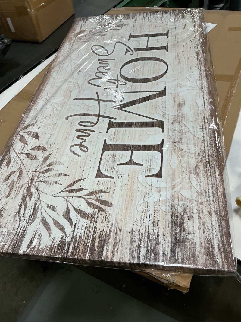 Condition photo showing Good Condition for yyyyhpp yp2675 home sweet home wall art sign canvas print wall art rustic art for living room bedroom and office home kitchen family wall decor 59"l x 29"w sweet home