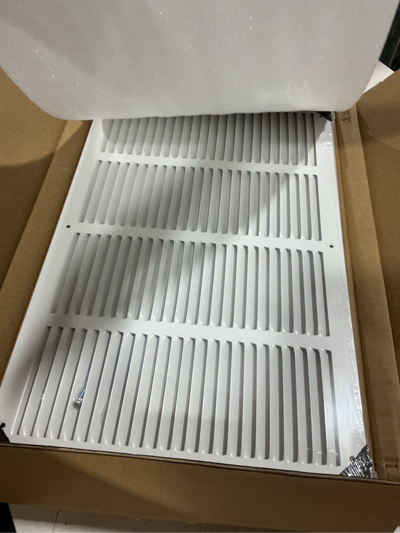 Condition photo showing Good Condition for return air grille for 20"wx12"h inch duct opening,air return vent cover for wall or ceiling,ac wall vent cover grill hvac cold air intake grille without filter housing,outer dimension:21.75"wx13.75"h