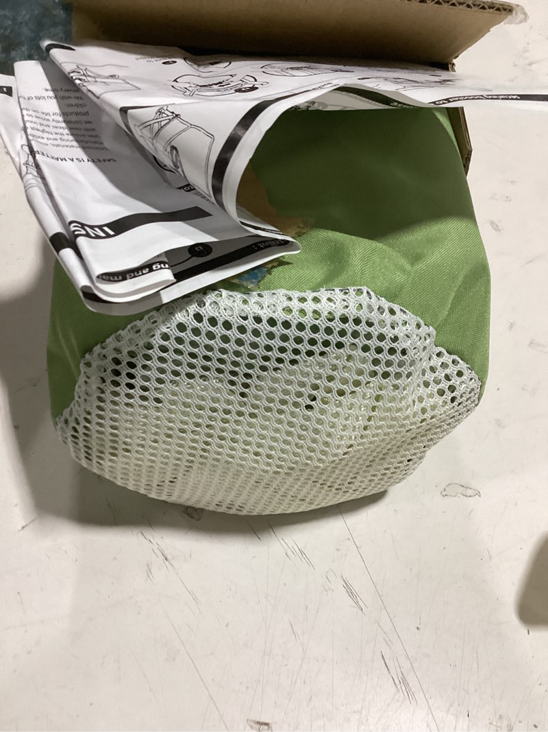 Condition photo showing Good Condition for portable baby chair,portable 3-in-1 baby booster seat with tray,folding toddler high chair for travel,camping, home & dining, easy to clean & store, safe with child safety belt carry bag(green)