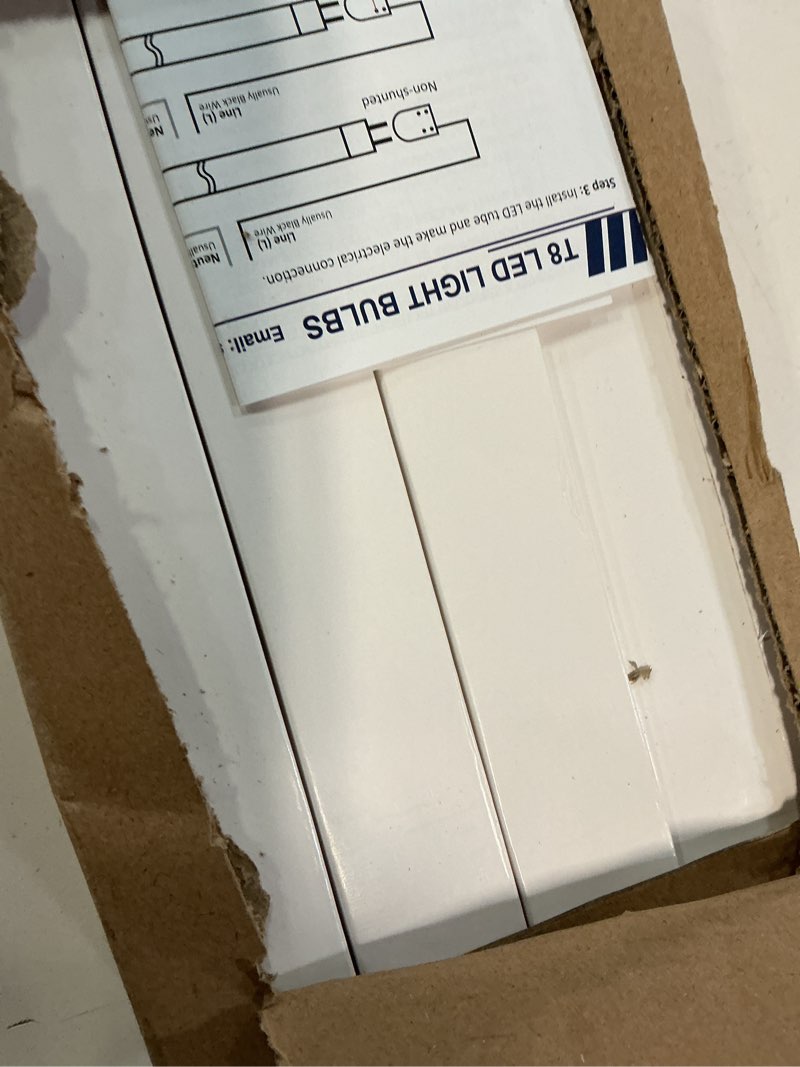 Condition photo showing Good Condition for jesled 2ft t8 led tube light, 12w(30w equivalent), 1680lm, 6000k, ballast bypass, 24 inch f20t12 fluorescent bulb replacement, dual ended, 24” lighting tube fixture (4-pack)