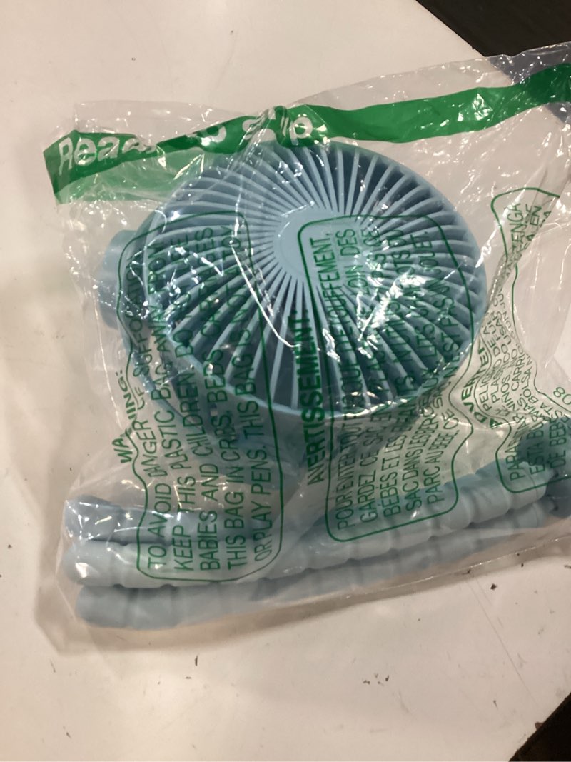 Condition photo showing Good Condition for momcozy 8000mah portable stroller fan, 27h ultra-long battery life detachable 4 speed 360°rotate led night light with 2 modes, usb rechargeable handheld cooling fan for travel/car seat/bedroom blue