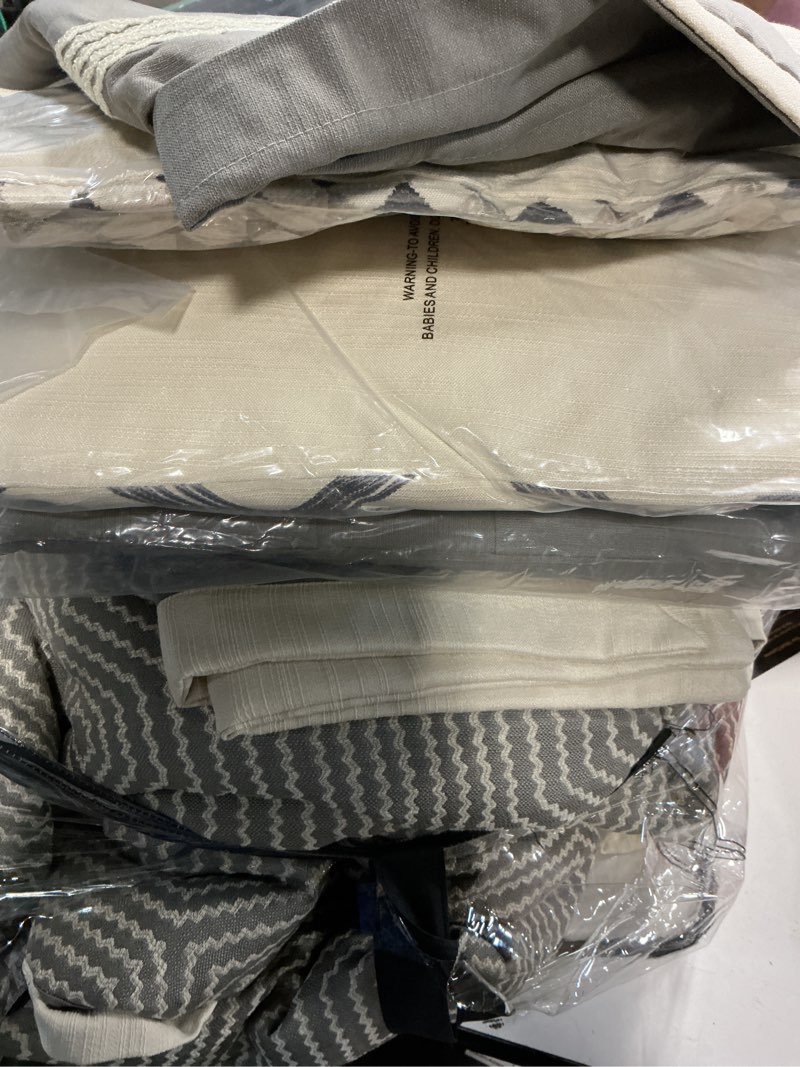 Condition photo showing Good Condition for shades of grey polyester king comforter set