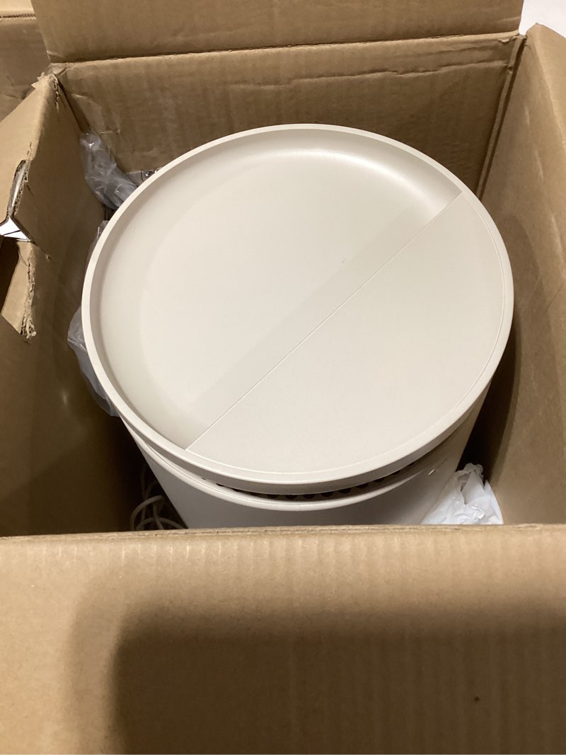 Condition photo showing As Is for BLUEAIR Room Humidifier - DreamWell - 48Hr Top-Fill Mist-Free InvisibleMist Technology Aroma Stone for Essential Oils and Soothing Mood Lighting - Quiet Operation for Bedroom and Home Use, Beige