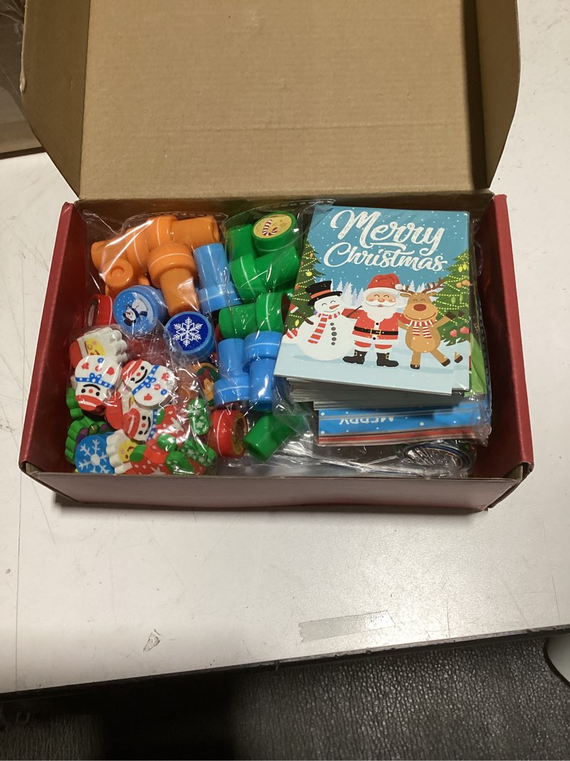 Condition photo showing Good Condition for Christmas Party Favors for Kids, 24-Pack School Stationery Set for Stocking Stuffers, Party Favors for Kids Students Classroom Gift Exchange School Games Prizes Reward Goodie Bag Stuffers