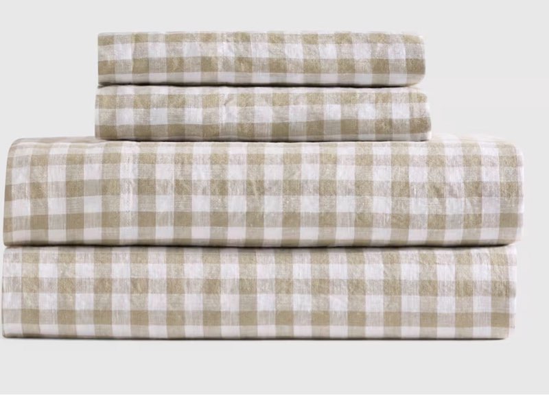 quince european linen sheet set queen white