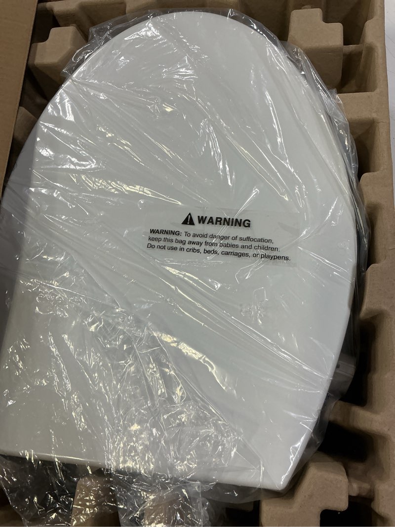 Condition photo showing Good Condition for Raised Bidet Toilet Seat Elongated 18.5" – Soft Close, Dual Self-Cleaning Nozzles, Quick Release & Connect, Sturdy PP, Won't Loosen, Ideal for Seniors, Elderly & Limited Mobility, White Raised Seat with Bidet & Premium