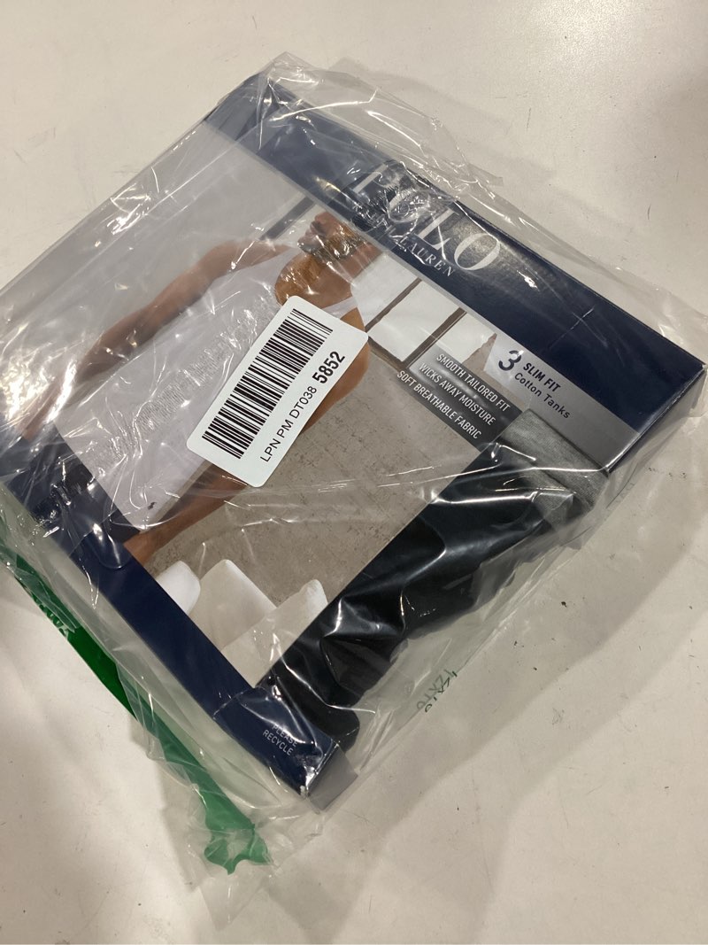 Condition photo showing Good Condition for Polo ralph lauren 3 slim fit multicolored cotton tanks size medium  