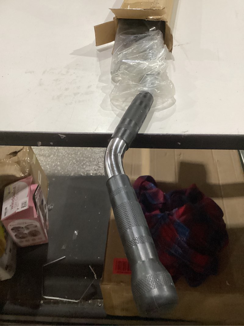 Lat Bar Cable Machine Attachment, Curl Pulldown Bar with Full Rotation and Rubber Handle for Gym, St