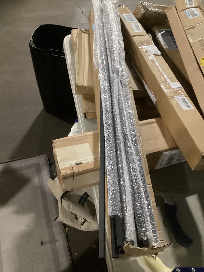 Condition photo showing New/Like New for 44" Wrought Iron Plain Balusters, 1/2" Square Hollow Iron Spindles, Balusters for Staircase Interior, Decorative Stair Railing (10) Fit 1/2'' 10Pack Plain Baluster