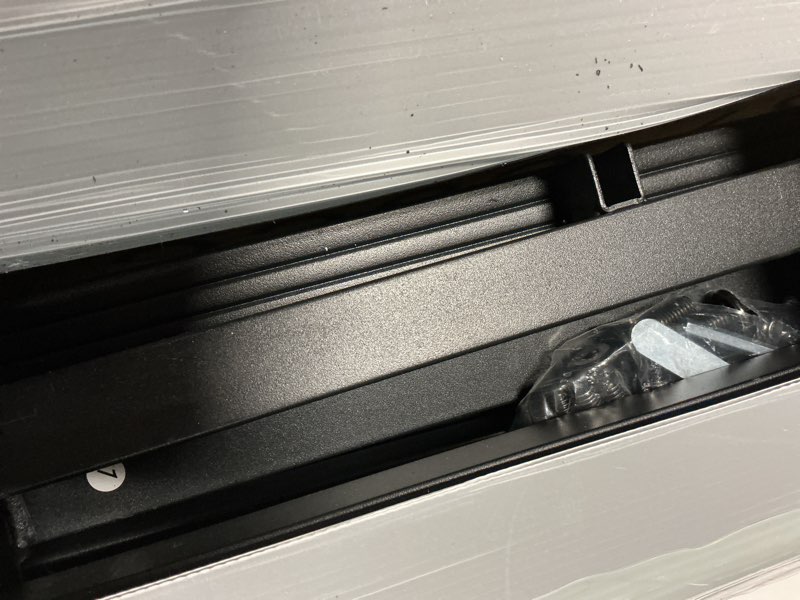 Condition photo showing Good Condition for hunlostten 12" high king bed frame no box spring needed, heavy duty king platform bed frame with round corners, easy assembly, noise free, black king 12 inch