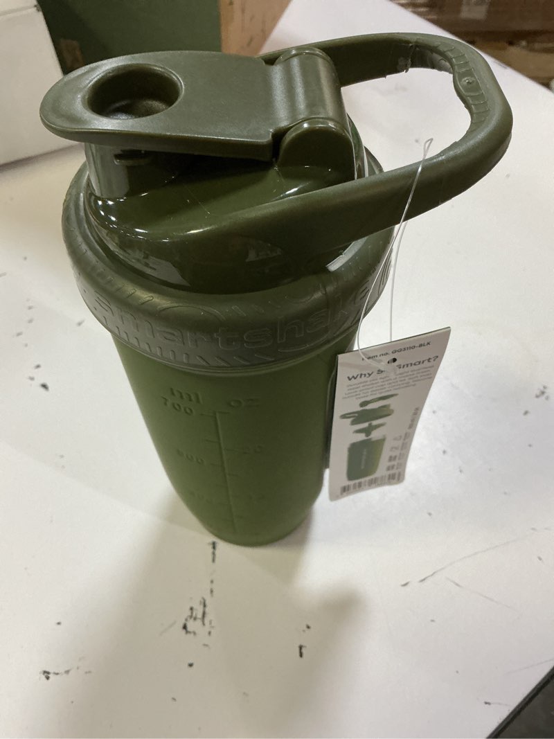 Condition photo showing New/Like New for smartshake reforce stainless steel protein shaker bottle - non insulated unisex gym bottle | metal shaker bottles - 900 ml | 30 oz - leakproof screw-on lid - dehp & bpa free (army green)