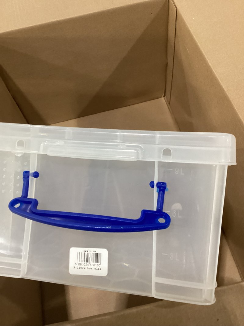 Condition photo showing Good Condition for 9 litre box clear