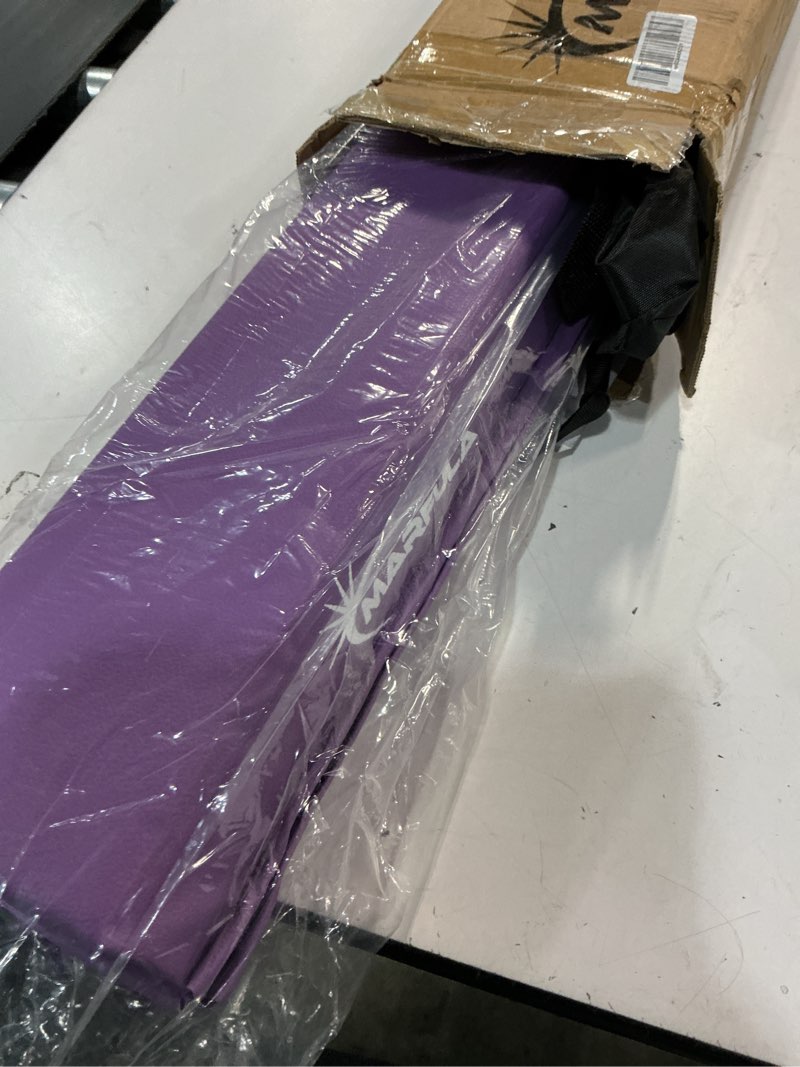 Condition photo showing Good Condition for marfula 6 ft folding gymnastic balance beam for kids with carry bag for home and club use purple 6 ft