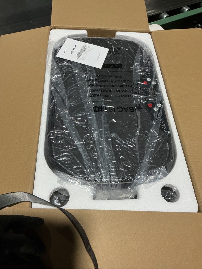 Condition photo showing Good Condition for MERACH Vibration Plate Exercise Machine, Vibration Plate for Lymphatic Drainage Weight Loss, Vibrating Plate Exercise Machine with Bluetooth and LED Display, Workout Equipment for Women Men Home Black