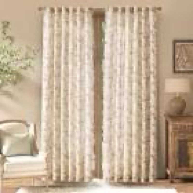 jinchan amlie linen floral curtains 84 inch length curtains for living room bedroom farmhouse countr