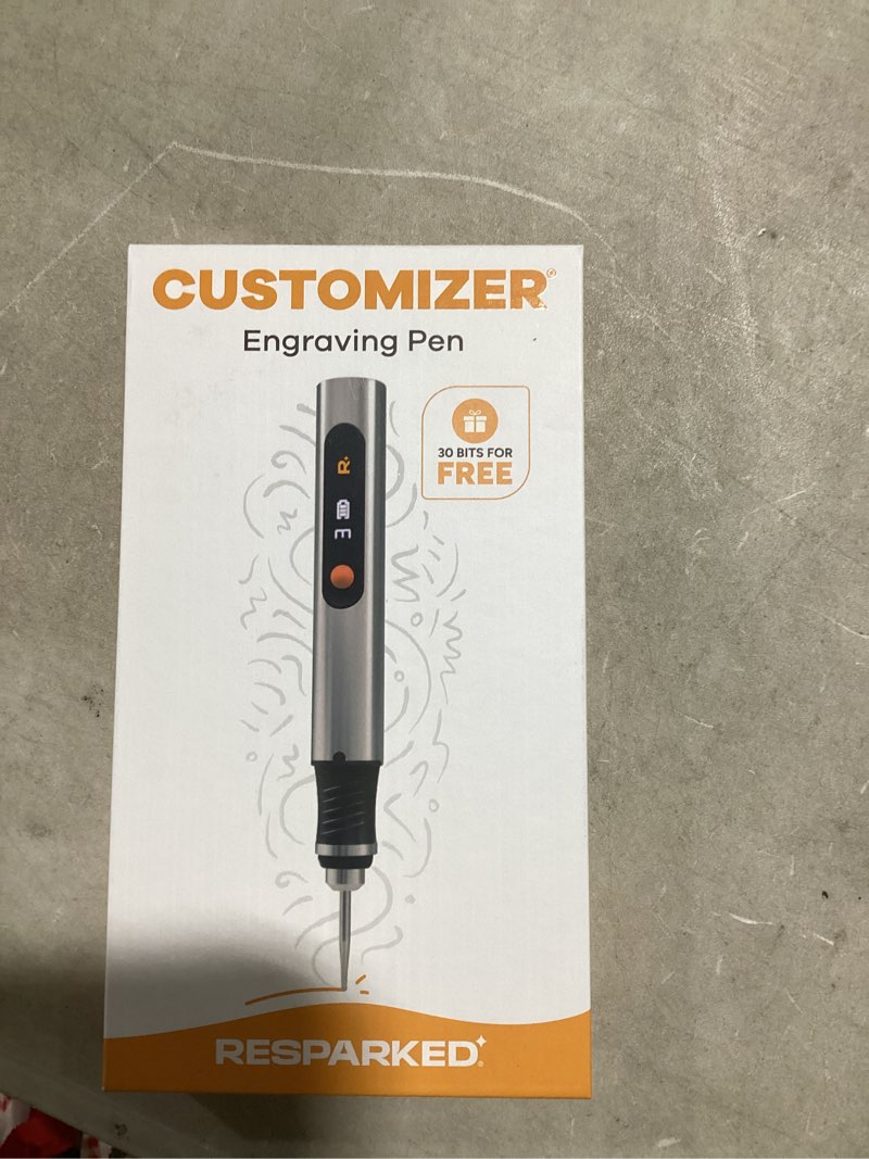 Condition photo showing New/Like New for customizer engraving pen (formerly culiau): ultimate cordless portable tool for artists & diyers - engrave 50+ surfaces - beginner friendly - rechargeable - free 30 bits & mastery guide