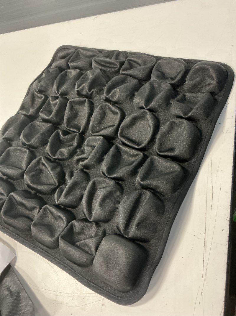Condition photo showing Good Condition for upgrade travel cushion airplane seat with no external pump, 3d inflatable seat cushion, adjustable air cushion with non-skid, coccyx tailbone pain relief chair pad for office, car, wheelchair