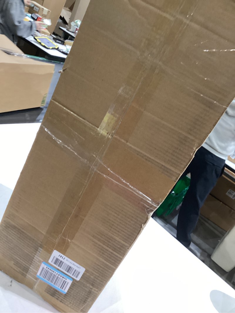 Condition photo showing Good Condition for Black Farmhouse Chandeliers for Dining Room, Rustic Kitchen Island Light Fixture, 4-Lighting Linear Pendant Lamp Kitchen Island with Glass Shade ?Apply to Dining Room Light fixtures Over Table Black L32" - 4 Light