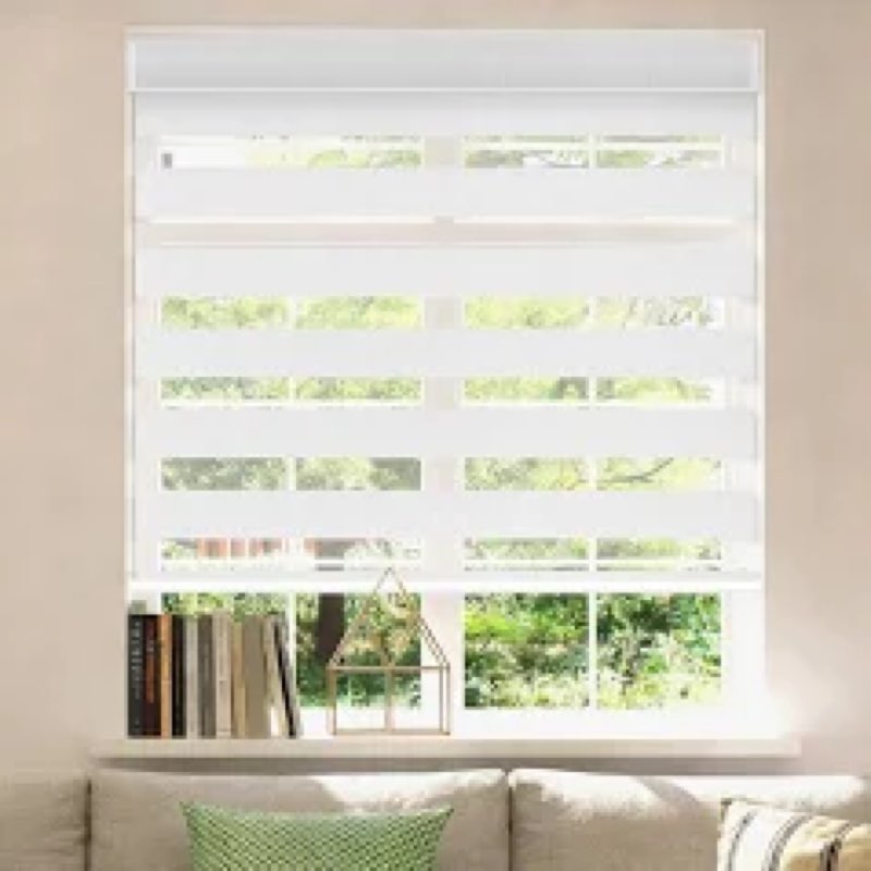 JIANGPIN TEXTILE Cordless Zebra Blinds Window Blind Zebra Shade Blinds for Windows Roller Sheer Shad