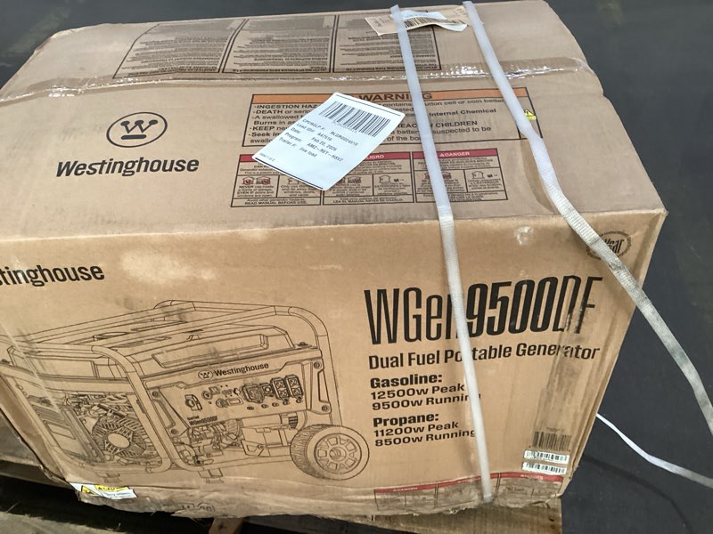 Condition photo showing New/Like New for Westinghouse 12500 Watt Dual Fuel Home Backup Portable Generator, Remote Electric Start, Transfer Switch Ready, Gas and Propane Powered 12500 Watts - Dual Fuel