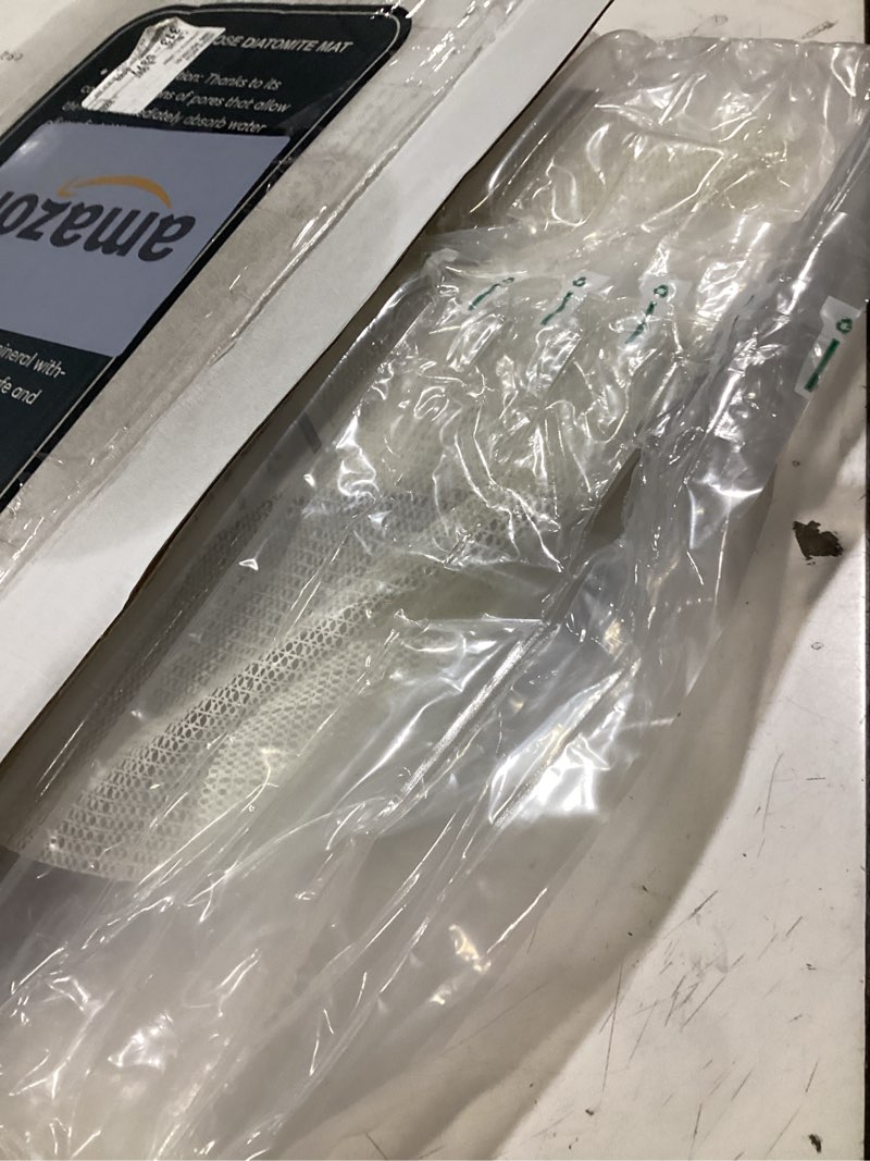 Condition photo showing Good Condition for Stone Bath Mat Diatomaceous Earth Shower Mat Non-Slip Super Absorbent Diatomite Stone Mats for Bathroom Floor/Ktichen Cuonter Quick-Drying Easy to Clean (24''*16''White)