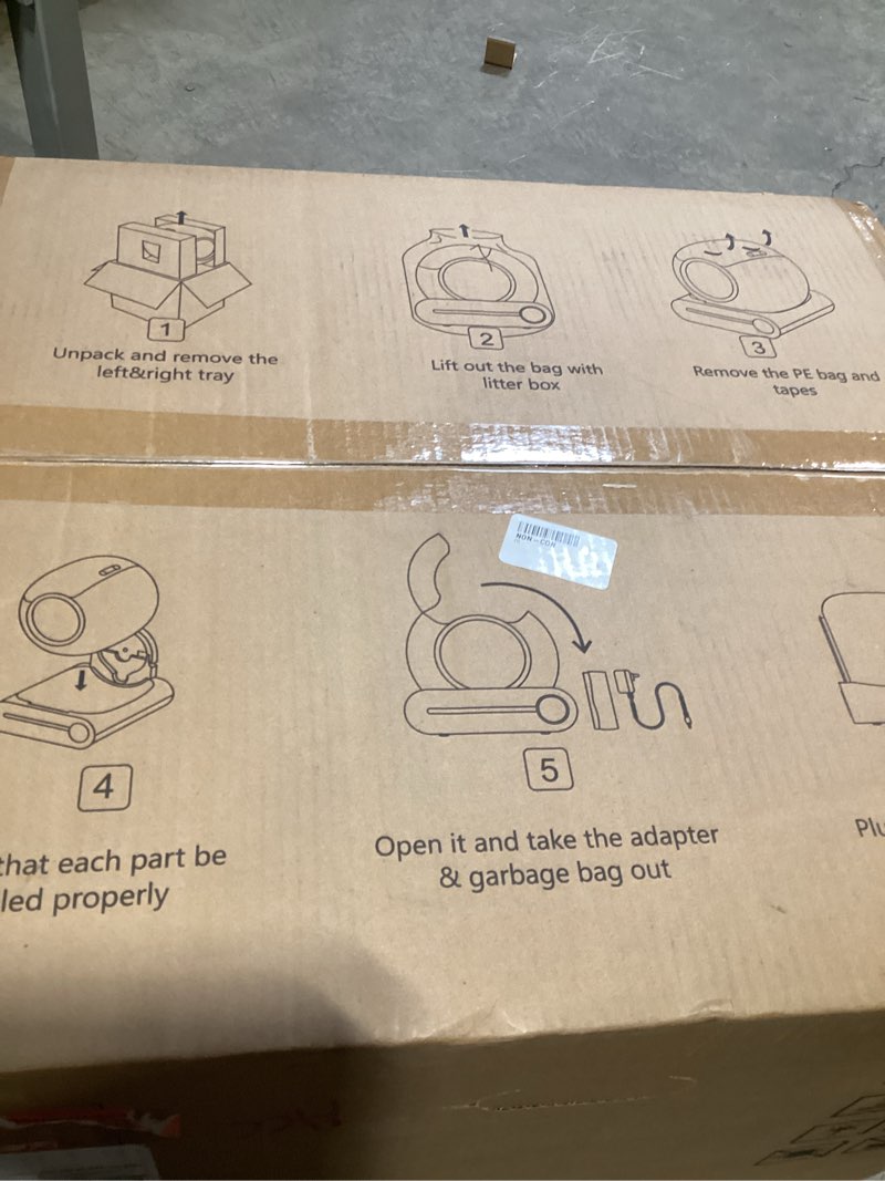 Condition photo showing New/Like New for oseven self-cleaning cat litter box with app control- weight tracking&health monitoring, automatic litter box