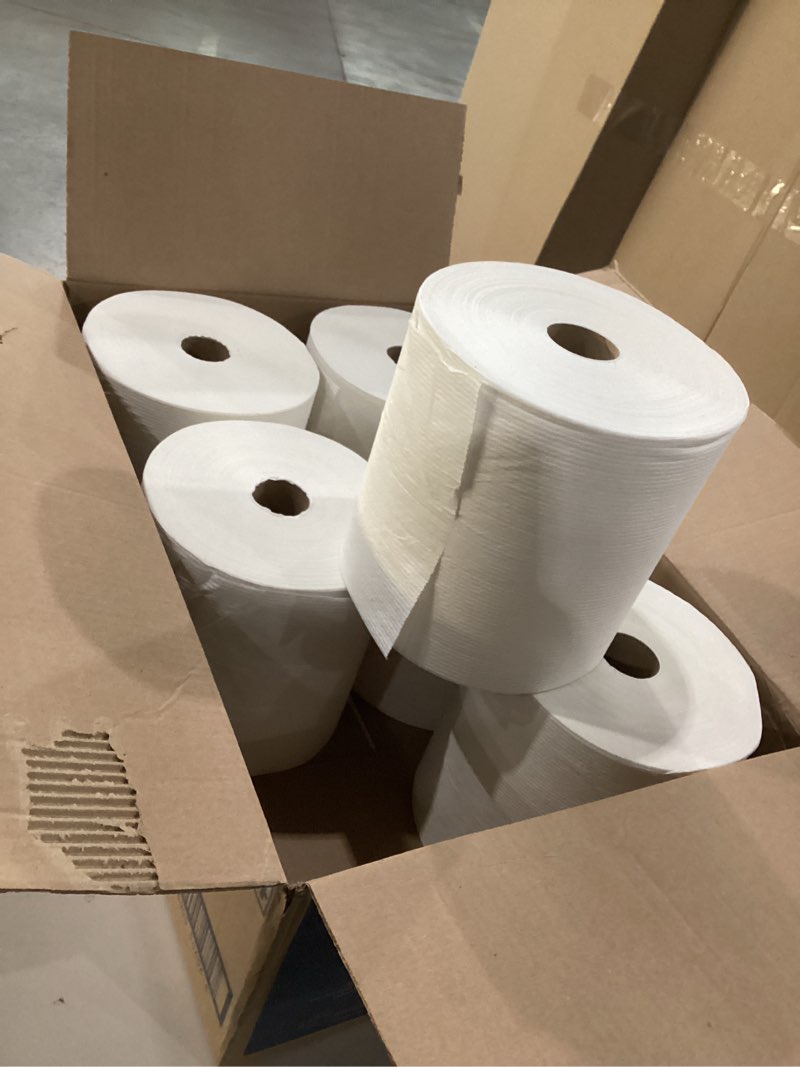 Condition photo showing New/Like New for Scott Essential Plus Hard Roll Towels 8  x 600 ft  1.75  Core dia  White  6 Rolls/CT